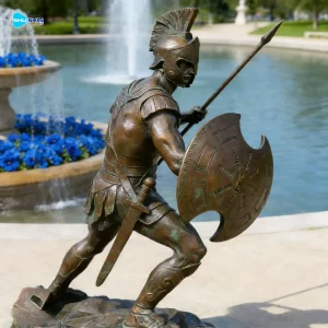 Factory Price Ancient Style Life Size Garden Sculpture Brass Bronze Ancient Gree