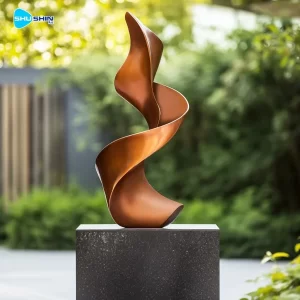 Handmade Custom Modern Abstract Bronze Figurine Sculpture With Casting Technique