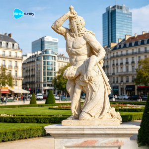 Large Outdoor Life Size Figure Stone Marble Poseid