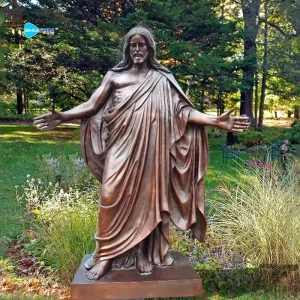 Religious Catholic Cast Metal Model Sculpture Outdoor Garden Customized Size Bro