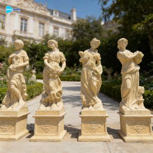 Life Size Natural Marble Four Seasons Goddess Statue