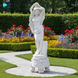 Marble Custom Elegance Natural Marble Life Size Dancing Lady Figure Statue Handmade Eur