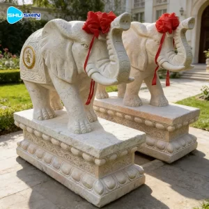 Marble Hot Selling Handmade Traditional Outdoor Villa Garden Life Size White Carving St