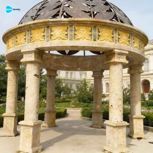 Marble Hot Selling Solid Large Marble European Roman Pillars Poseidon Garden For Hotels