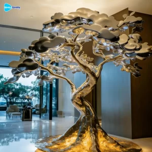 Steel Customized Factory Designed Polished Stainless Steel Outdoor Decorative Led Gard