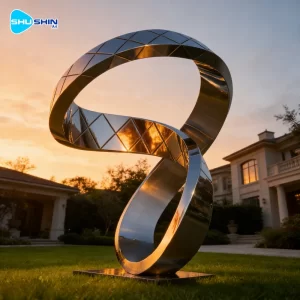 Steel Customized Polished Stainless Steel Model Sculptures Urban Garden Landscapes Lar
