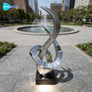 Steel Factory Suppliers Customize Various Metal Art Abstract Stainless Steel Sculpture