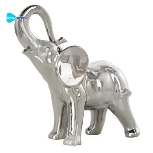 Steel Outdoor Metal Elephant Stainless Steel Elephant Sculpture Modern Stainless Ste