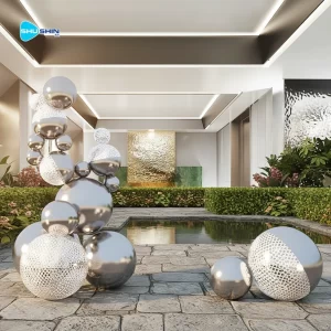 Steel Public Giant Artwork Decor City Center Best Sell Model Stainless Steel Polished 
